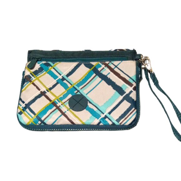 Thirty One Perfect Pet Wristlet RETIRED Sea Plaid Portable Pet Bowl NWOT - Picture 1 of 4